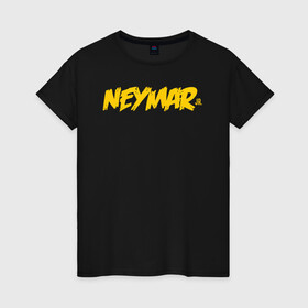 Женская футболка хлопок с принтом Neymar Jr logo в Белгороде, 100% хлопок | прямой крой, круглый вырез горловины, длина до линии бедер, слегка спущенное плечо | brazil | champions | fifa | junior | neymar | neymar jr | paris saint germain | psg | uefa | бразилия | джуниор | младший | наймар | неймар | пари сен жермен | петух | псж | сборная бразилии | уефа | фифа | футбик | футбол 