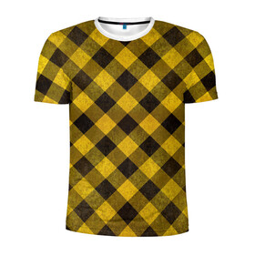 Мужская футболка 3D спортивная с принтом В клетку в Белгороде, 100% полиэстер с улучшенными характеристиками | приталенный силуэт, круглая горловина, широкие плечи, сужается к линии бедра | checkered | squares | квадраты | клетчатый | полосы