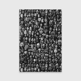 Обложка для паспорта матовая кожа с принтом Мрачные портреты в Белгороде, натуральная матовая кожа | размер 19,3 х 13,7 см; прозрачные пластиковые крепления | halloween | лица | мрачное | портреты | страшное | сюрреализм | ужасы