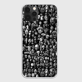 Чехол для iPhone 12 Pro с принтом Мрачные портреты в Белгороде, силикон | область печати: задняя сторона чехла, без боковых панелей | halloween | лица | мрачное | портреты | страшное | сюрреализм | ужасы