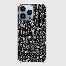 Чехол для iPhone 13 Pro с принтом Мрачные портреты в Белгороде,  |  | Тематика изображения на принте: halloween | лица | мрачное | портреты | страшное | сюрреализм | ужасы