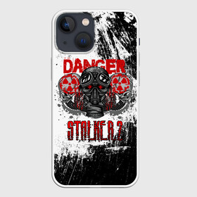 Чехол для iPhone 13 mini с принтом Stalker 2 Danger в Белгороде,  |  | danger | stalker | stallker | метро | постапокалипсис | радиация | сталкер | чернобыль