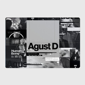 Магнитный плакат 3Х2 с принтом Agust D в Белгороде, Полимерный материал с магнитным слоем | 6 деталей размером 9*9 см | Тематика изображения на принте: agust | bts | d | k pop | suga | агуст | бтс | ди | к поп | кей поп | шуга