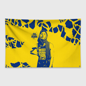Флаг-баннер с принтом OG Buda в Белгороде, 100% полиэстер | размер 67 х 109 см, плотность ткани — 95 г/м2; по краям флага есть четыре люверса для крепления | og buda | rap | буда | григорий ляхов | музыка | ог буда | певец | русский рэп | рэп | рэпер