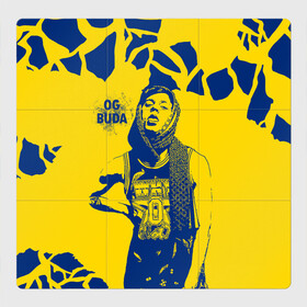 Магнитный плакат 3Х3 с принтом OG Buda в Белгороде, Полимерный материал с магнитным слоем | 9 деталей размером 9*9 см | og buda | rap | буда | григорий ляхов | музыка | ог буда | певец | русский рэп | рэп | рэпер
