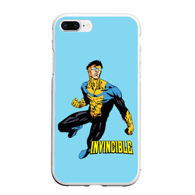 Чехол для iPhone 7Plus/8 Plus матовый с принтом Invincible Неуязвимый в Белгороде, Силикон | Область печати: задняя сторона чехла, без боковых панелей | boy | cartoon | damien darkblood | hero | invincible | superhero | герой | марк грейсон | мультик | мультсериал | непобедимый | неуязвимый | персонаж | супергерой