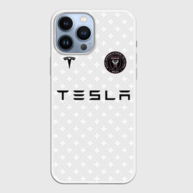 Чехол для iPhone 13 Pro Max с принтом INTER MIAMI FC TESLA KIT в Белгороде,  |  | championship | fc | football | footer | inter miami | soccer | socker | sport | европейская лига | майами | одежда | спорт | спортивный | униформа | футбол | футбольный клуб | чемпионат