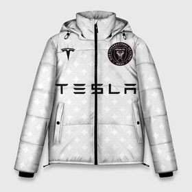 Мужская зимняя куртка 3D с принтом INTER MIAMI FC TESLA KIT в Белгороде, верх — 100% полиэстер; подкладка — 100% полиэстер; утеплитель — 100% полиэстер | длина ниже бедра, свободный силуэт Оверсайз. Есть воротник-стойка, отстегивающийся капюшон и ветрозащитная планка. 

Боковые карманы с листочкой на кнопках и внутренний карман на молнии. | Тематика изображения на принте: championship | fc | football | footer | inter miami | soccer | socker | sport | европейская лига | майами | одежда | спорт | спортивный | униформа | футбол | футбольный клуб | чемпионат