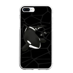 Чехол для iPhone 7Plus/8 Plus матовый с принтом Косатки в Белгороде, Силикон | Область печати: задняя сторона чехла, без боковых панелей | whale | кит | косатка | косатки | морские