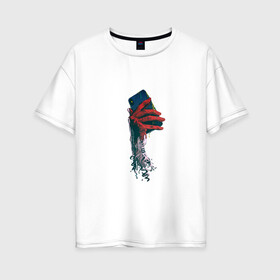 Женская футболка хлопок Oversize с принтом Делаю фото в Белгороде, 100% хлопок | свободный крой, круглый ворот, спущенный рукав, длина до линии бедер
 | phone | иллюстрация | снимок | телефон | фотограф