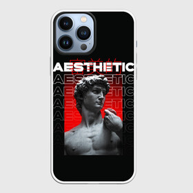 Чехол для iPhone 13 Pro Max с принтом ЭСТЕТИЧЕСКИЙ   AESTHETIC в Белгороде,  |  | aesthetic | devid statue | градиент | давид | китайские иероглифы | статуя | эстетика. | эстетический