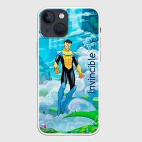 Чехол для iPhone 13 mini с принтом Неуязвимый (Invincible) в Белгороде,  |  | damien darkblood | invincible | superman | марк грэйсон | мультсериал | неуязвимый | супергерой