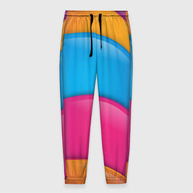 Мужские брюки 3D с принтом Candy rainbow в Белгороде, 100% полиэстер | манжеты по низу, эластичный пояс регулируется шнурком, по бокам два кармана без застежек, внутренняя часть кармана из мелкой сетки | 3d | 3д | sport | абстракция | линии | паттерн | соты | спортивный стиль | текстуры
