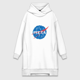 Платье-худи хлопок с принтом NASA Pizza в Белгороде,  |  | mars | moon | nasa | астероид | астронавт | астрономия | вселенная | гагарин | галактика | земля | илон | комета | космонавт | космос | луна | марс | маск | наса | небо | нло | пицца | планета | пришелец | ракета