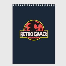 Скетчбук с принтом Retro Gamer в Белгороде, 100% бумага
 | 48 листов, плотность листов — 100 г/м2, плотность картонной обложки — 250 г/м2. Листы скреплены сверху удобной пружинной спиралью | mario | sonic | доктор эггман | ёж | ёж шедоу | ехидна наклз | майлз прауэр | марио | соник | тейлз | эми роуз