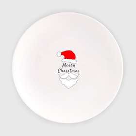 Тарелка с принтом Santa Merry Christmas в Белгороде, фарфор | диаметр - 210 мм
диаметр для нанесения принта - 120 мм | cновымгодом | merry christmas | новый год | праздник | рождество | санта