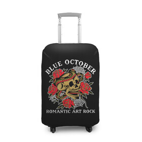 Чехол для чемодана 3D с принтом Blue October в Белгороде, 86% полиэфир, 14% спандекс | двустороннее нанесение принта, прорези для ручек и колес | alternative | art | blue october | indie | justin furstenfeld | rock | romantic | texas | печальный октябрь | рок | романтика