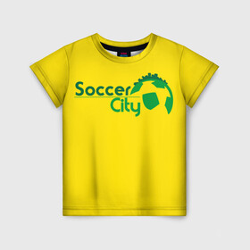 Детская футболка 3D с принтом Футбол и развлечения в Белгороде, 100% гипоаллергенный полиэфир | прямой крой, круглый вырез горловины, длина до линии бедер, чуть спущенное плечо, ткань немного тянется | бодрость | победа | популярная игра | свежесть
