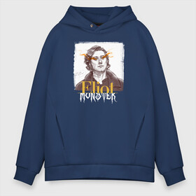 Мужское худи Oversize хлопок с принтом Eliot Monster в Белгороде, френч-терри — 70% хлопок, 30% полиэстер. Мягкий теплый начес внутри —100% хлопок | боковые карманы, эластичные манжеты и нижняя кромка, капюшон на магнитной кнопке | coldwater | elliot | fillory | margo | quentin | quentin coldwater | the magicians | волшебники | квентин | марго | филлари | филлори | филори | эллиот