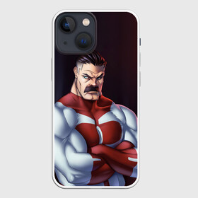 Чехол для iPhone 13 mini с принтом Омнимен в Белгороде,  |  | allen | invincible | omni man | omniman | superhero | алиен | аллен | инвинсибл | неуязвимый | омнимэн | супергерои