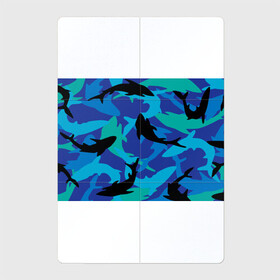 Магнитный плакат 2Х3 с принтом Акулы паттерн в Белгороде, Полимерный материал с магнитным слоем | 6 деталей размером 9*9 см | shark | акула | акулы | жители | клыки | море | морские | океан | рыба
