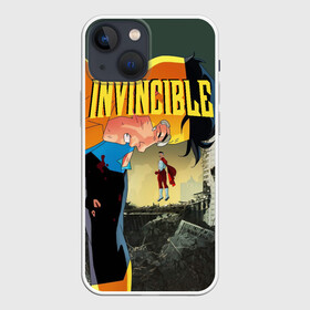 Чехол для iPhone 13 mini с принтом INVINCIBLE в Белгороде,  |  | allen | invincible | omni man | omniman | superhero | алиен | аллен | инвинсибл | неуязвимый | омнимэн | супергерои