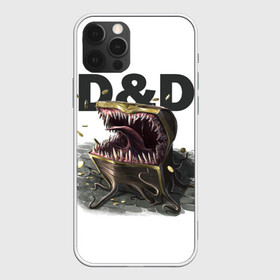 Чехол для iPhone 12 Pro Max с принтом D&D | Мимик-сундук | ДнД в Белгороде, Силикон |  | Тематика изображения на принте: dd | dungeons and dragons | днд | мимик | подземелья и драконы | сундук
