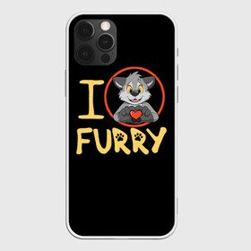 Чехол для iPhone 12 Pro Max с принтом I love furry в Белгороде, Силикон |  | furry | i love furry | антропоморфные животные | волк | зверь | люди   животные | сердце | фурри | я люблю фурри