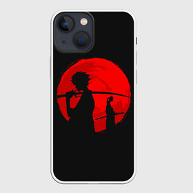 Чехол для iPhone 13 mini с принтом Samurai Sunset в Белгороде,  |  | japan | katana | midnight | moon | night | red | samurai | shadow | silhouette | sun | sunrise | sunset | twilight | восход | закат | катана | красное | луна | ночь | полночь | самураи | самурай | силует | силуэт | солнце | сумерки | тень | япония