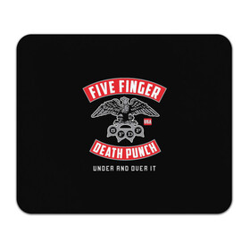 Коврик для мышки прямоугольный с принтом Five Finger Death Punch (5FDP) в Белгороде, натуральный каучук | размер 230 х 185 мм; запечатка лицевой стороны | 5fdp | america | death | ffdp | finger | five | hard | metal | music | punch | rock | skull | states | united | usa | америка | метал | музыка | рок | сша | хард | череп