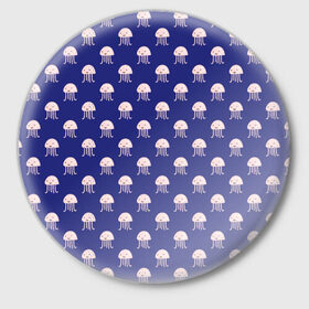 Значок с принтом Осьминоги в Белгороде,  металл | круглая форма, металлическая застежка в виде булавки | cute | octopus | милый | морское | осьминог | осьминожка | паттерн | тентакли | щупальца