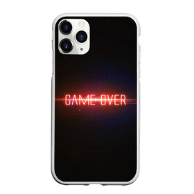 Чехол для iPhone 11 Pro Max матовый с принтом Game Over в Белгороде, Силикон |  | game | game over | games | neon | orers | over | press | press start | starts | игра | игра окончена | конец | надписи | надпись | нажмите старт | неон | окончено | старт