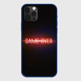 Чехол для iPhone 12 Pro с принтом Game Over в Белгороде, силикон | область печати: задняя сторона чехла, без боковых панелей | Тематика изображения на принте: game | game over | games | neon | orers | over | press | press start | starts | игра | игра окончена | конец | надписи | надпись | нажмите старт | неон | окончено | старт