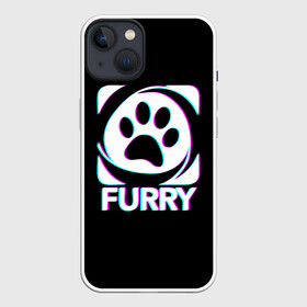 Чехол для iPhone 13 с принтом Furry в Белгороде,  |  | furry | антропоморфные животные | лапа | логотип | люди животные | отпечаток | след | фурри | фурри фэндом | эмблема