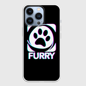 Чехол для iPhone 13 Pro с принтом Furry в Белгороде,  |  | furry | антропоморфные животные | лапа | логотип | люди животные | отпечаток | след | фурри | фурри фэндом | эмблема