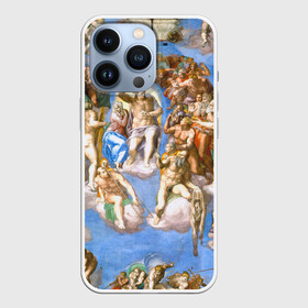 Чехол для iPhone 13 Pro с принтом Микеланджело страшный суд в Белгороде,  |  | буонарроти | картина | микеланджело | последний | приговор | страшный | суд | фреска