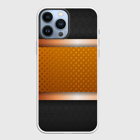 Чехол для iPhone 13 Pro Max с принтом 3d gold  black в Белгороде,  |  | Тематика изображения на принте: 3d | 3д | sport | абстракция | линии | паттерн | соты | спортивный стиль | текстуры