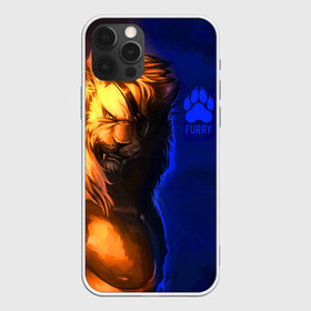 Чехол для iPhone 12 Pro с принтом Furry lion в Белгороде, силикон | область печати: задняя сторона чехла, без боковых панелей | furry | lion | антропоморфные животные | лев | люди животные | разбойник | фурри | фурри фэндом