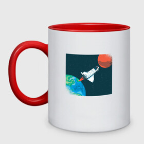 Кружка двухцветная с принтом Маск SpaceX миссия на марс в Белгороде, керамика | объем — 330 мл, диаметр — 80 мм. Цветная ручка и кайма сверху, в некоторых цветах — вся внутренняя часть | earth | elon musk | mars | nasa | red planet | roscosmos | space | space shuttle | star | stars | астронавт | илон маск | класная планета | космический пейзаж | космонавт | летит на марс | наса | планета земля | роскосмос | спейс экс | спейс