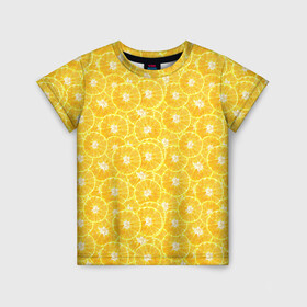 Детская футболка 3D с принтом Fresh Lemon в Белгороде, 100% гипоаллергенный полиэфир | прямой крой, круглый вырез горловины, длина до линии бедер, чуть спущенное плечо, ткань немного тянется | citrus | fresh | fruits | lemon | лимоны