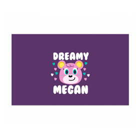 Бумага для упаковки 3D с принтом Dreamy Megan в Белгороде, пластик и полированная сталь | круглая форма, металлическое крепление в виде кольца | animal crossing | game | games | анимал | играб игры | изабель | кросинг | кроссинг | мистер ресетти | том нук | энимал