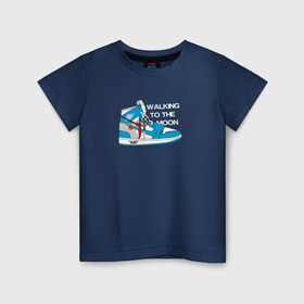Детская футболка хлопок с принтом WTM Jordan 1 в Белгороде, 100% хлопок | круглый вырез горловины, полуприлегающий силуэт, длина до линии бедер | casual | ellesse | jordan | jordan1 | pinterest | stone island | tnf | underground