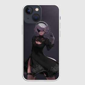 Чехол для iPhone 13 mini с принтом nier в Белгороде,  |  | 2b | ahegao | anime | girl | nier automata | replicant | waifu | аниме | ахегао | нир автомата | отаку | охегао | тян | тяночка