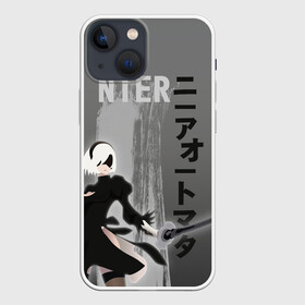 Чехол для iPhone 13 mini с принтом nier в Белгороде,  |  | 2b | ahegao | anime | girl | nier automata | replicant | waifu | аниме | ахегао | нир автомата | отаку | охегао | тян | тяночка