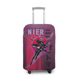 Чехол для чемодана 3D с принтом NEIR в Белгороде, 86% полиэфир, 14% спандекс | двустороннее нанесение принта, прорези для ручек и колес | 2b | ahegao | anime | girl | nier automata | replicant | waifu | аниме | ахегао | нир автомата | отаку | охегао | тян | тяночка