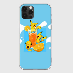Чехол для iPhone 12 Pro Max с принтом Пикачу в лимонаде в Белгороде, Силикон |  | anime | picachu | pikachu | аниме | милый | пика | пикачу | покебол | покемон