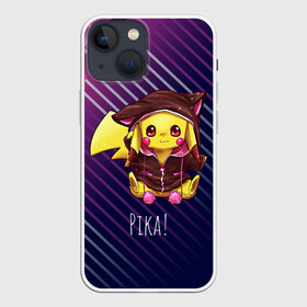 Чехол для iPhone 13 mini с принтом Пикачу в костюме в Белгороде,  |  | anime | picachu | pikachu | аниме | милый | пика | пикачу | покебол | покемон