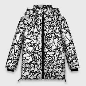 Женская зимняя куртка Oversize с принтом Абстрактная жидкость в Белгороде, верх — 100% полиэстер; подкладка — 100% полиэстер; утеплитель — 100% полиэстер | длина ниже бедра, силуэт Оверсайз. Есть воротник-стойка, отстегивающийся капюшон и ветрозащитная планка. 

Боковые карманы с листочкой на кнопках и внутренний карман на молнии | абстрактный | вода | геометрический | геометрия | дырки | жидкость | нейрографика | петли | плазма | пузыри | пятна | черно белый
