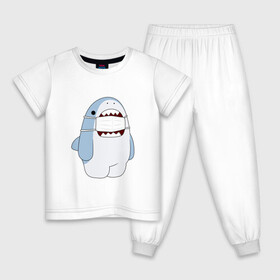 Детская пижама хлопок с принтом SHARK в Белгороде, 100% хлопок |  брюки и футболка прямого кроя, без карманов, на брюках мягкая резинка на поясе и по низу штанин
 | beer | best friends | covid | covid 19 | friends | incov | instagram | mem | shark | vk | vk мем | акула | акулы | блины | вирус | вк | вк мем | друзья | еда | инстаграм | коронавирус | лучшие друзья | маска | мем | прикол | самоизоляция
