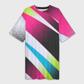Платье-футболка 3D с принтом Sport style: Линии в Белгороде,  |  | 3d | 3д | sport | абстракция | линии | паттерн | соты | спортивный стиль | текстуры